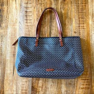 Fossil Rachel Striped Zip Tote Bag w/ Side Pockets